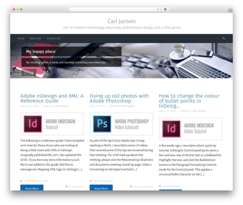 evolve Plus WordPress theme - carijansen.com