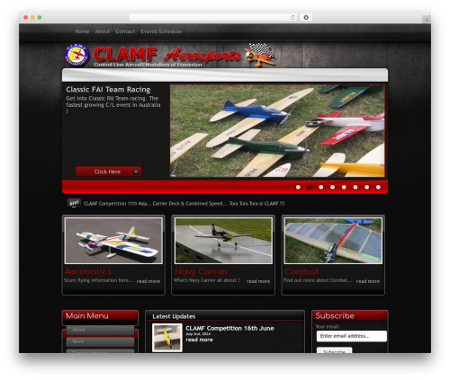 FoundationN WordPress theme - clamf.aerosports.net.au
