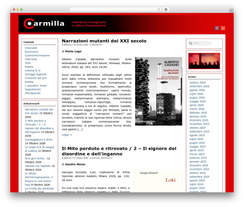 Pagelines customize WordPress plugin - carmillaonline.com