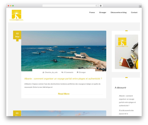 Plain Blog WordPress blog theme - chemins-du-soleil.com Plain Blog WordPress blog theme - chemins-du-soleil.com