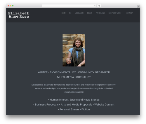 (VT) Semantic WordPress theme - elizabethannerose.com