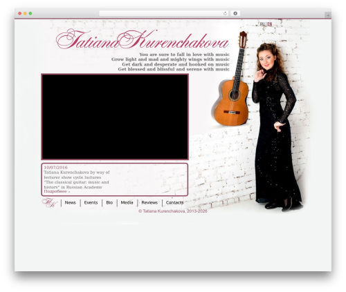 WordPress theme Guitar - en.kurenchakova.com