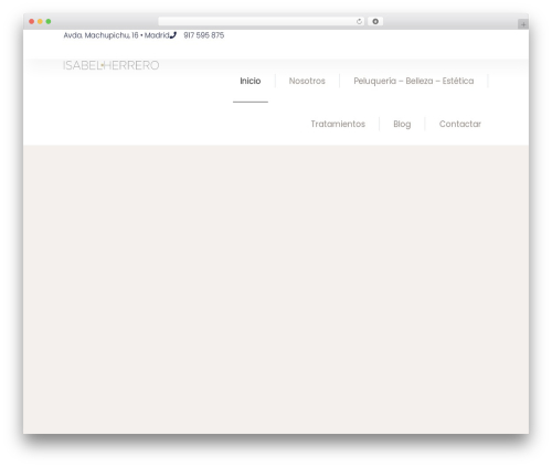 WordPress theme Hello Elementor - isabelherreropeluqueros.com