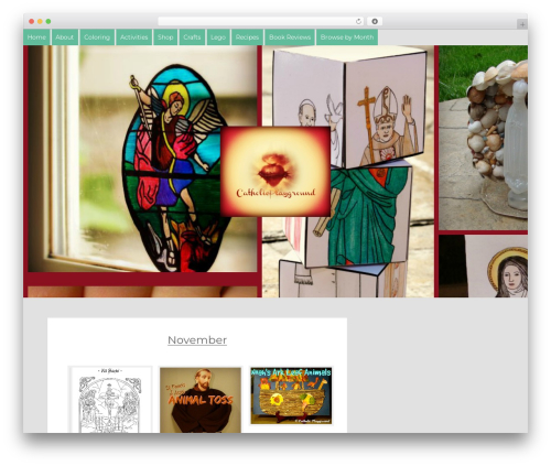 WordPress theme Jax - catholicplayground.com