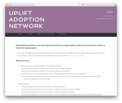 Centric Theme best WordPress theme - upliftadoption.com