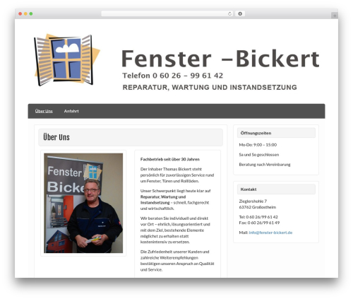 Courage pro WordPress plugin - fenster-bickert.de