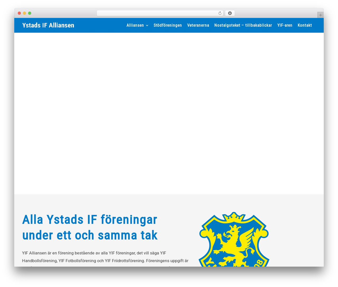 Create WordPress theme - ystadsif.info