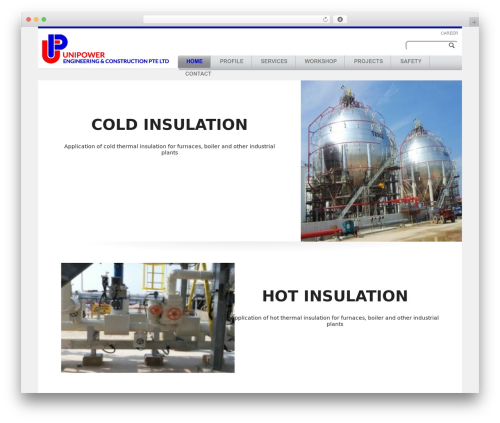 Firstcom Solutions WordPress theme design - unipower.com.sg