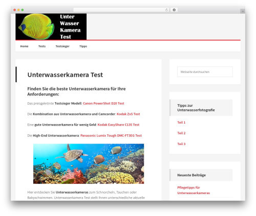 Generate Pro Theme theme WordPress - unterwasserkamera-test.de