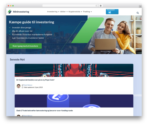 Massive stock widgets WordPress plugin - mininvestering.com
