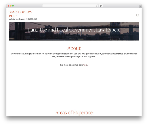 Strux WordPress theme - sbarshovlaw.com