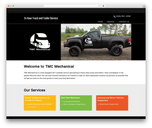 TMC Mobile theme WordPress - tmcmechanical.ca
