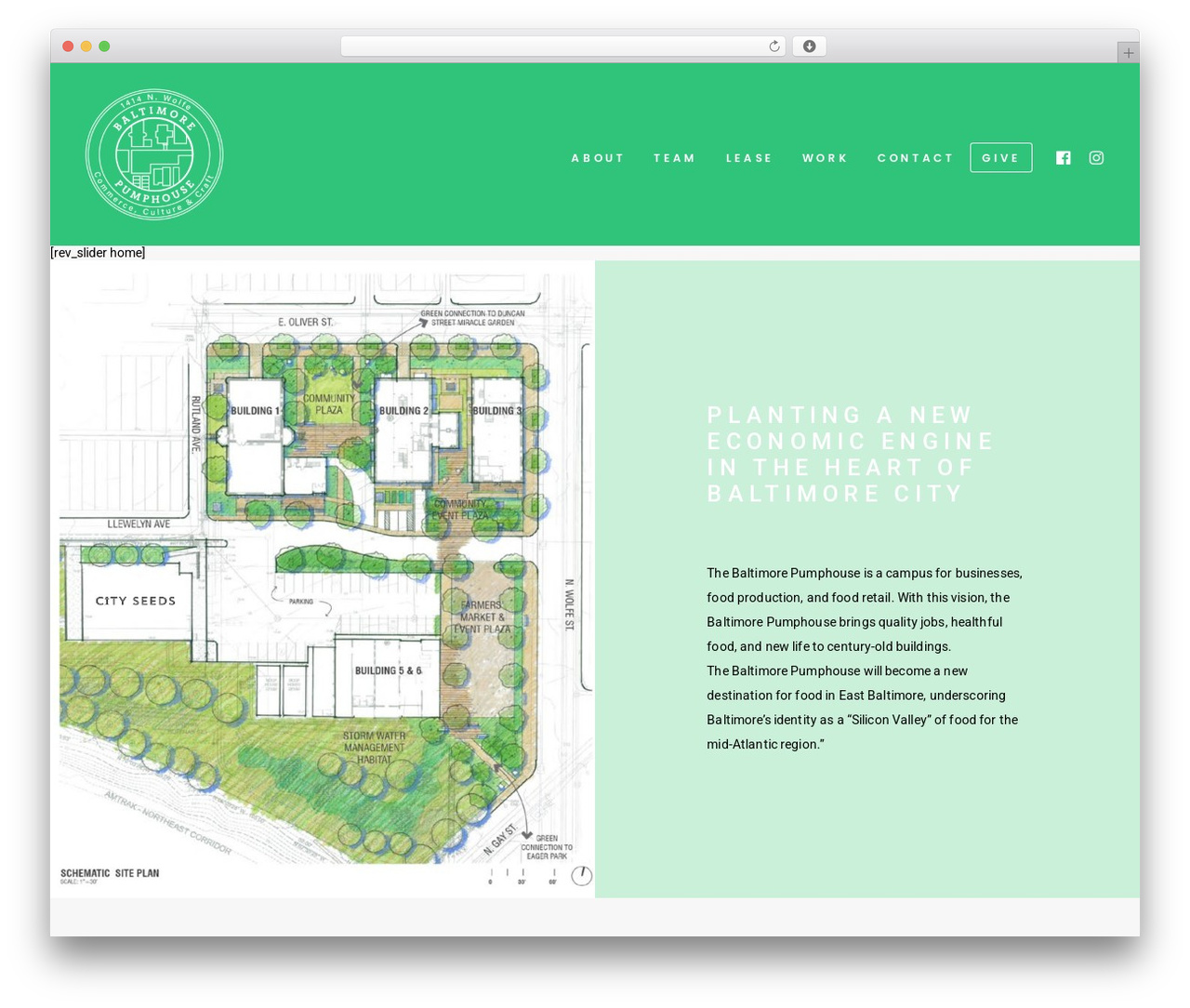 Uncode premium WordPress theme - baltimorepumphouse.com