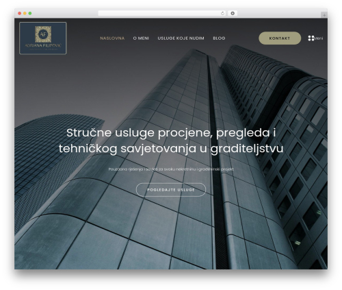 vdtheme WordPress theme - adrianafilipovic.com