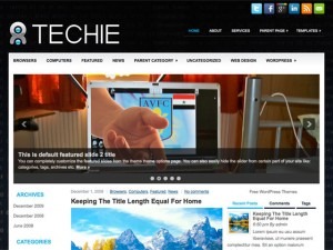 WordPress theme Techie by Jorge Olvera