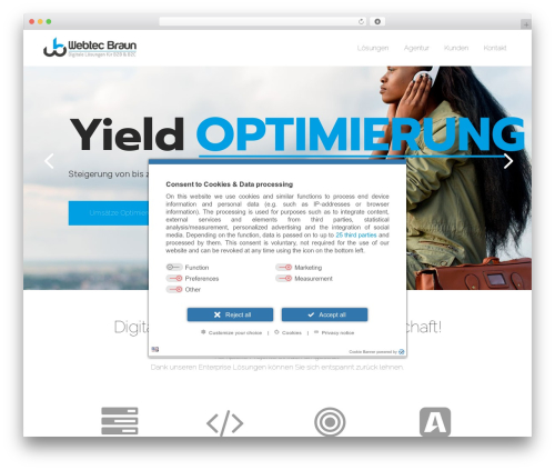 WordPress theme Buro - webtec-braun.com