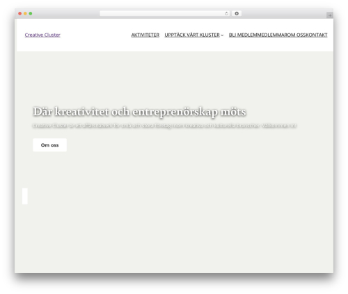 WordPress theme Creative Cluster - creativecluster.se
