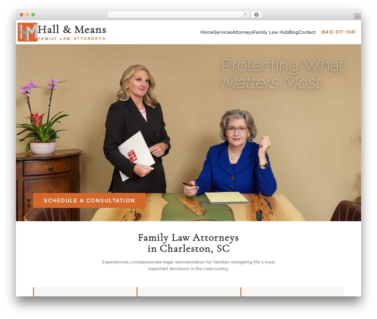 WordPress theme HM Theme - hallandmeans.com