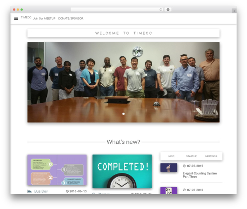 WordPress theme MDW - timeoc.com