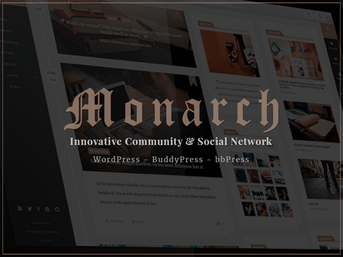 WordPress theme Monarch