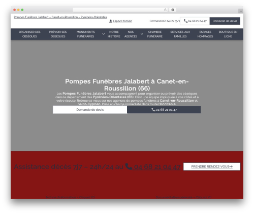 Simpli wp obituary WordPress plugin - www.pompes-funebres-jalabert.fr