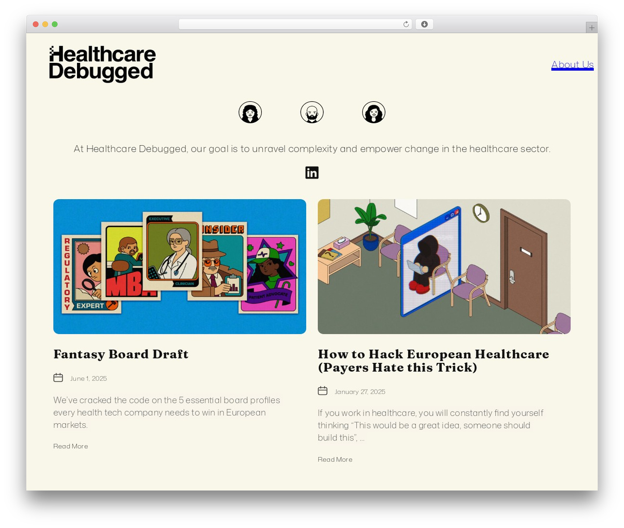 Abisko WordPress theme - healthcaredebugged.com