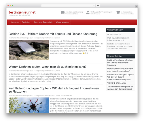 Affiliatetheme amazon WordPress plugin - testingenieur.net