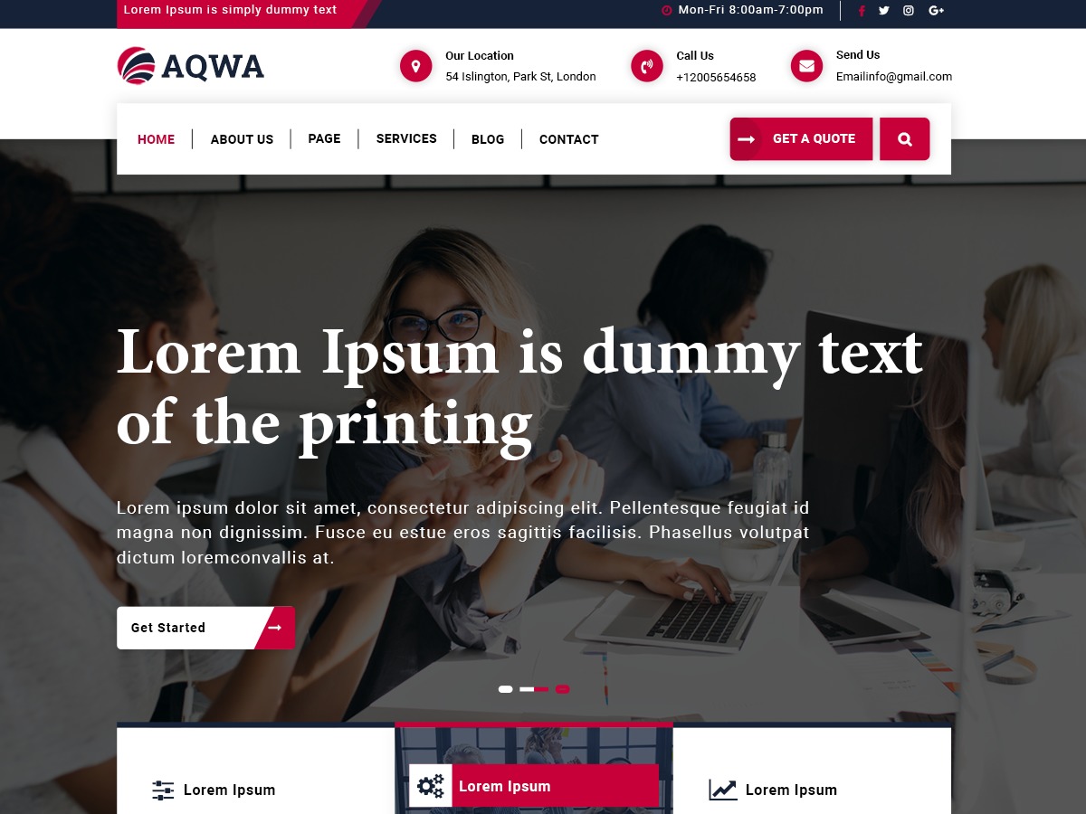 AQWA WordPress theme