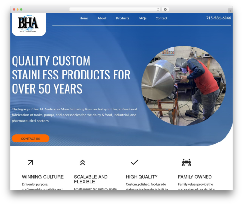 benhandersoncustom premium WordPress theme - benhanderson.com