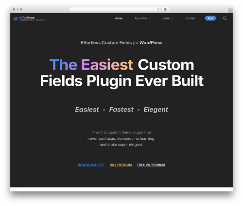 Charm WP theme - ecfwp.com
