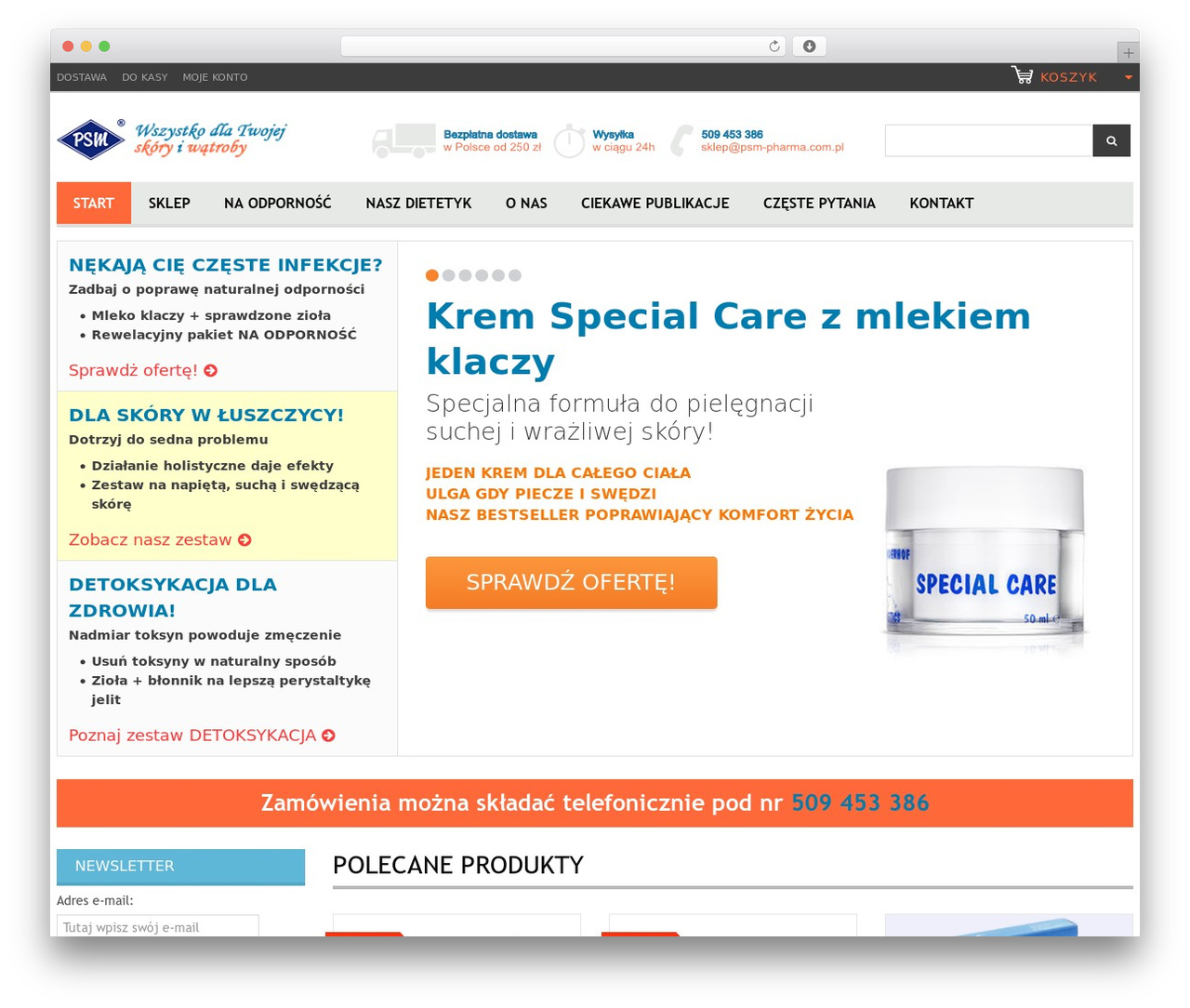 cherry theme WordPress - psm-pharma.com.pl