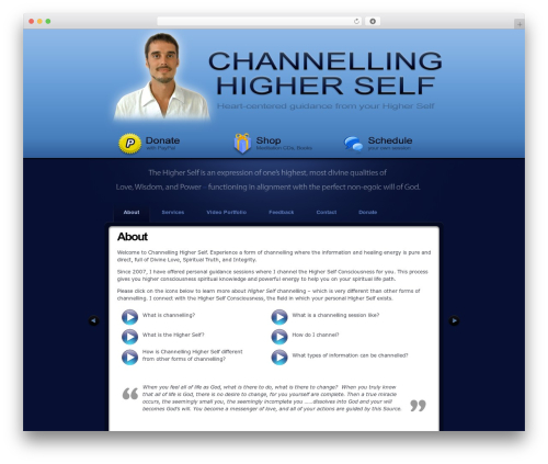 CODA BLUE theme WordPress - channellinghigherself.com
