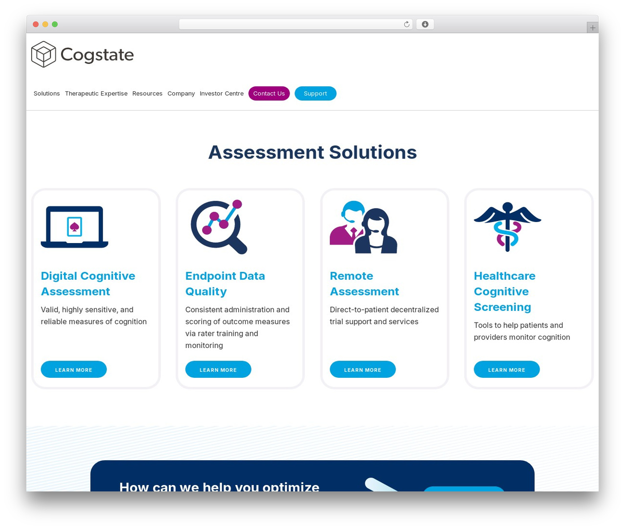 Cogstate best WordPress theme - cogstate.com