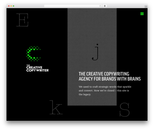 Creative Copywriter WordPress theme - creative-copywriter.net