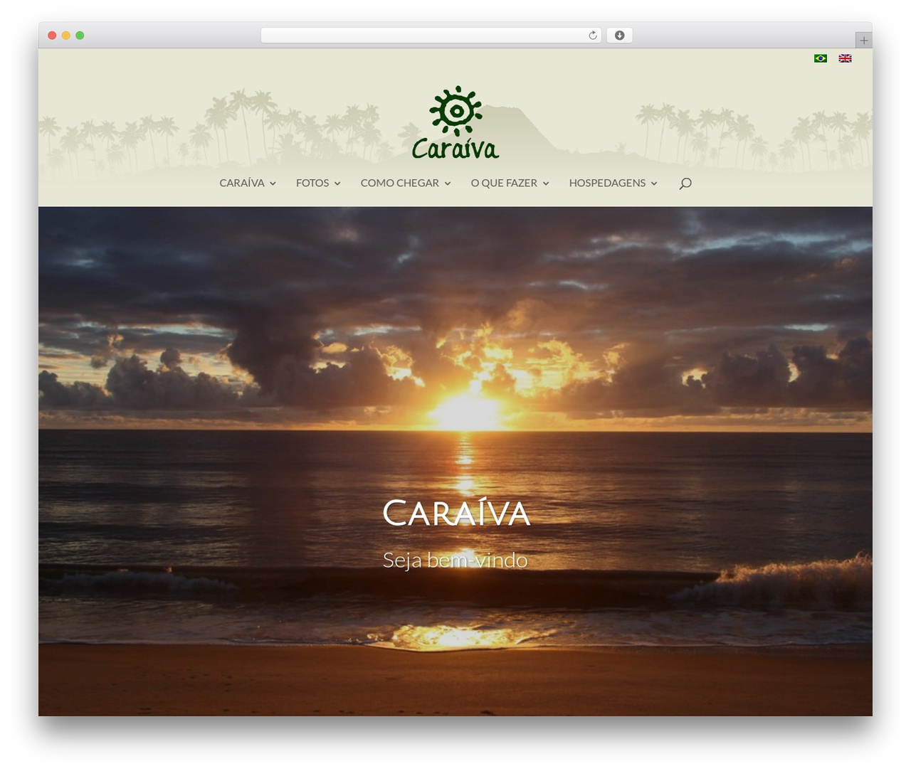 Divi WordPress theme design - caraiva.com.br