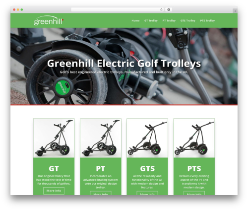 Divi WordPress theme design - greenhillgolf.co.uk