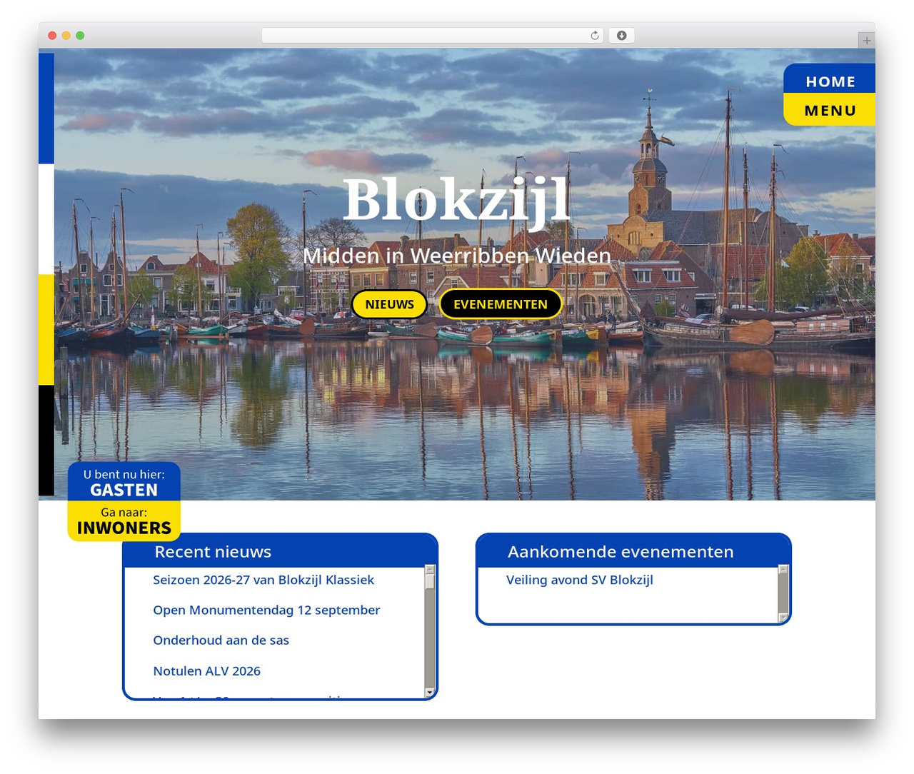 Divi WordPress theme design - blokzijl.nl
