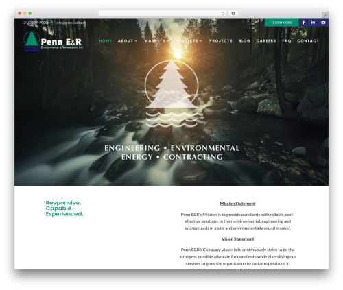 Divi WordPress theme - penn-er.com