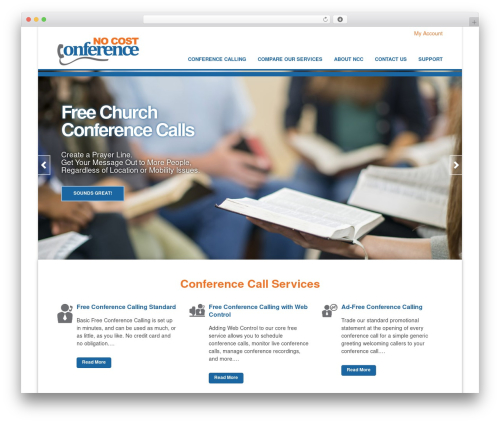 Flatpack WordPress theme - nocostconference.com