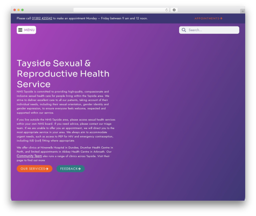 Hello Elementor WordPress theme - sexualhealthtayside.org