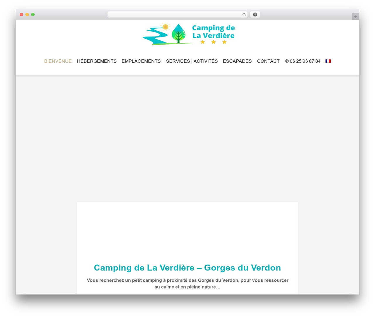 Heurtevent WordPress theme - camping-la-verdiere-83.com
