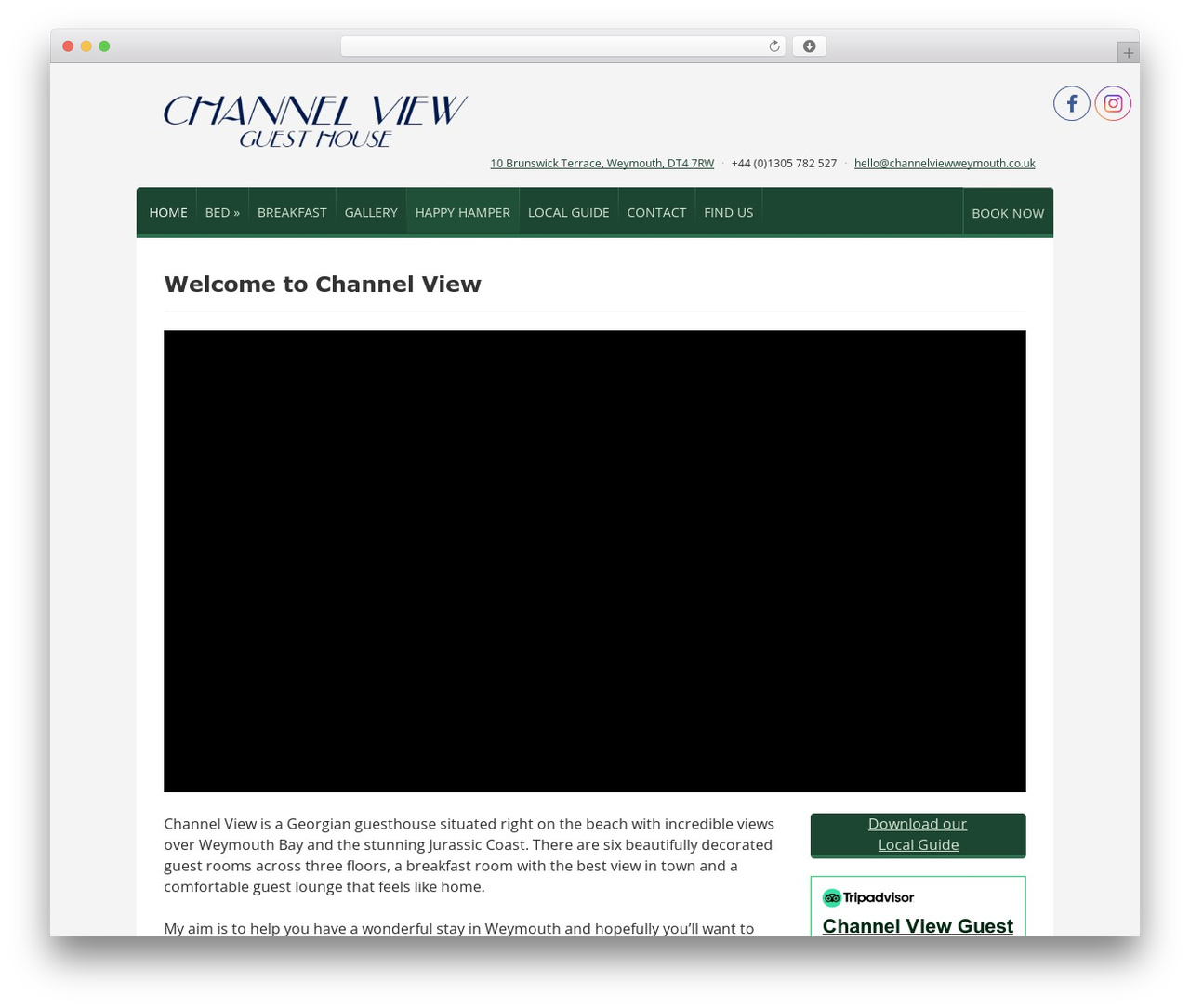 Leonardo WordPress theme - channelviewweymouth.co.uk