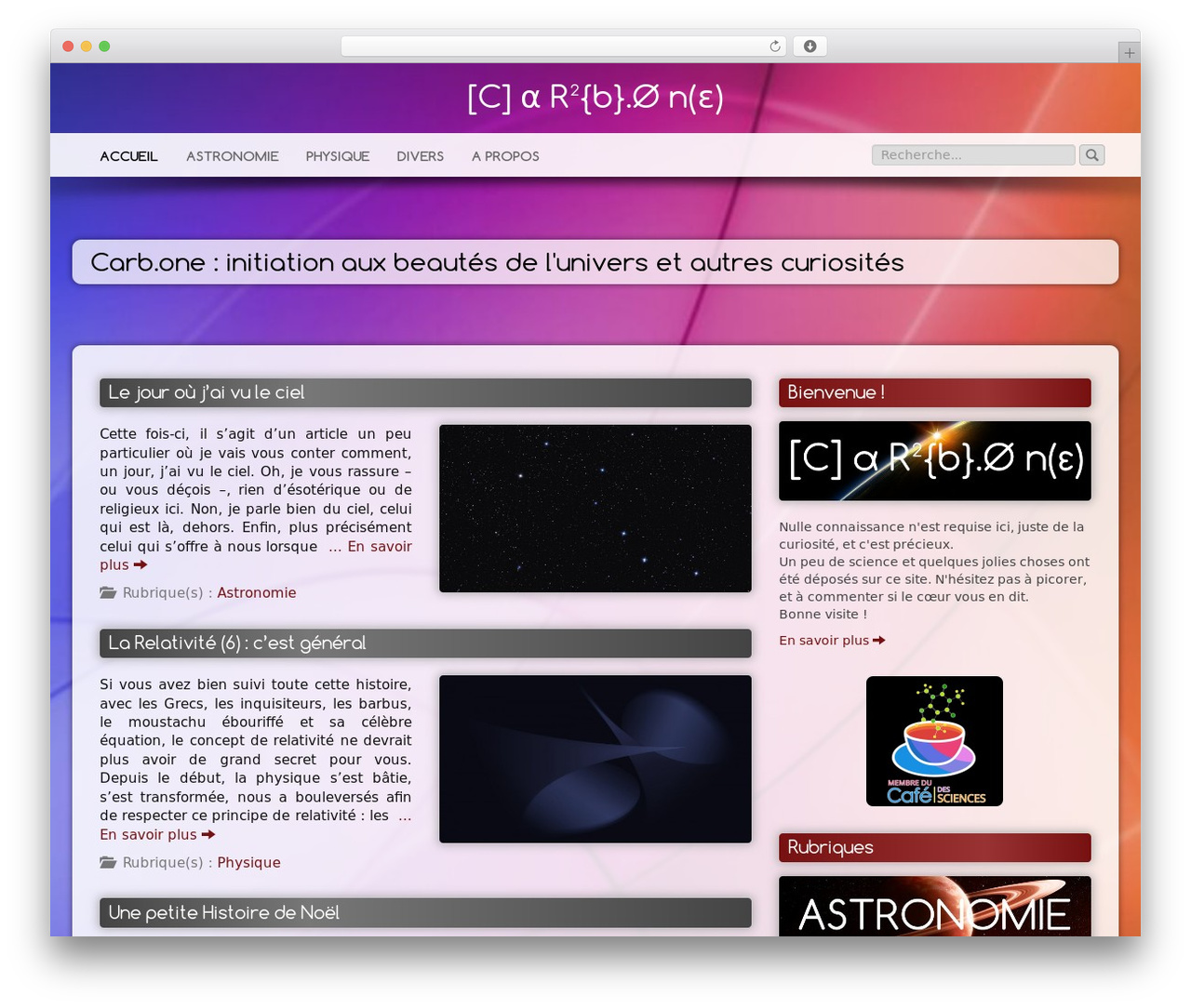 Majorama WordPress theme - carb.one