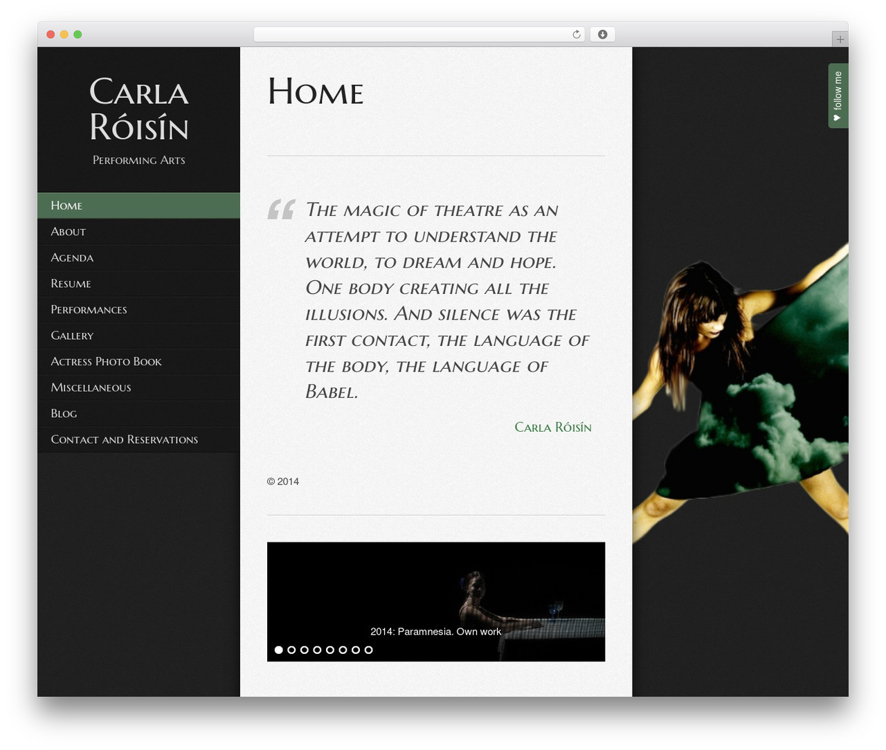 Ofolio WordPress theme - carlaroisin.com