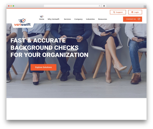 Silverion WordPress theme - veriswift.com