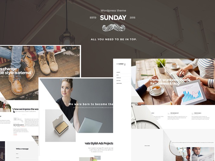 Sunday WordPress theme image Sunday WordPress theme image