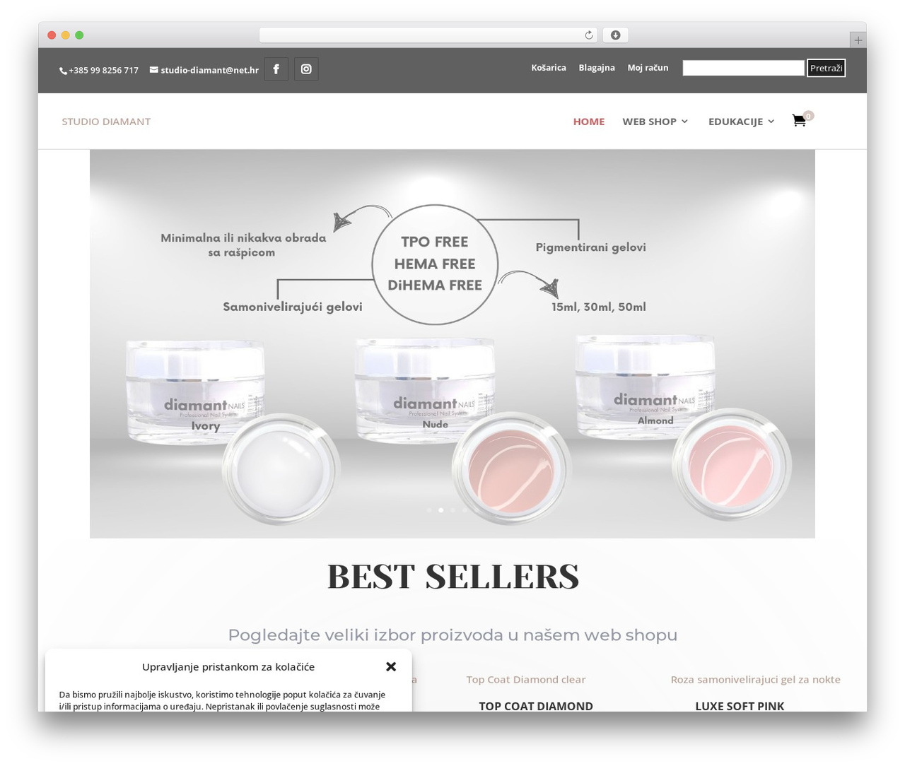Theme WordPress Divi Ecommerce - studiodiamant.hr
