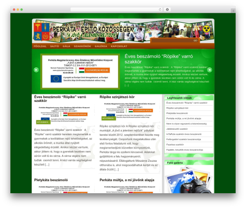 Theme WordPress Ekologic - epitokozossegek.perkata.hu