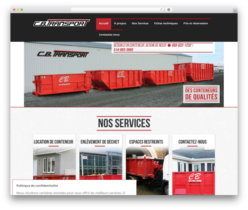 template WordPress theme - cbtransport.ca