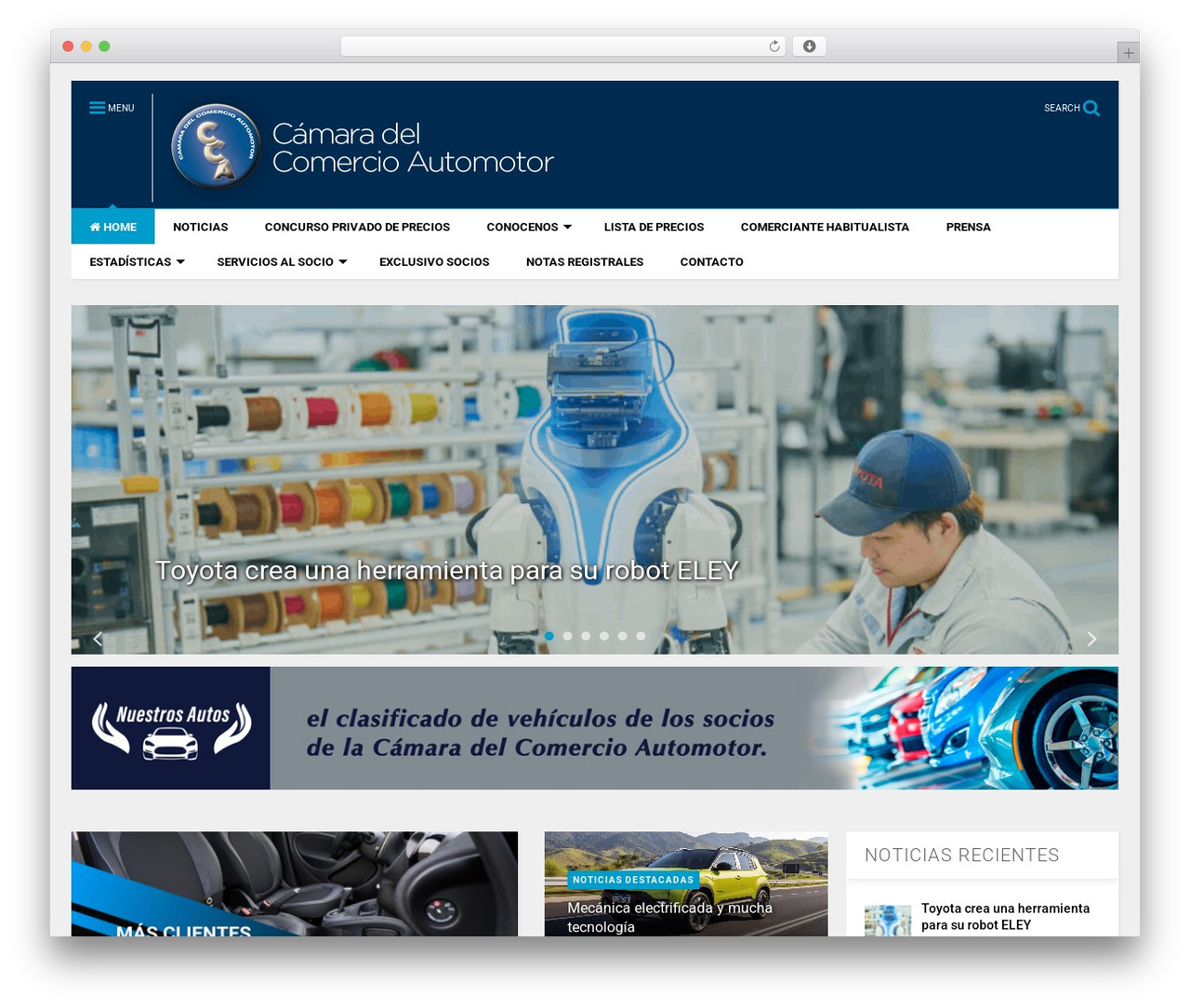Theme WordPress MagOne - cca.org.ar